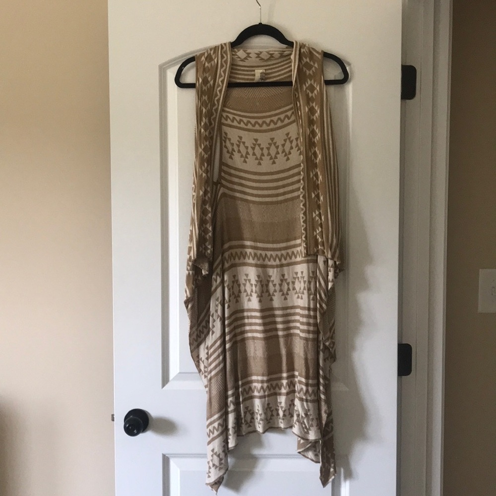 Aztec Print Vest